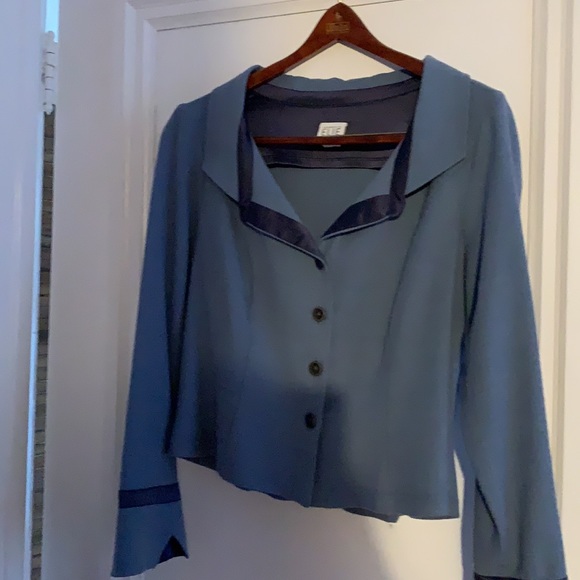 Blue cardigan by Isabelle Ellie. - Picture 3 of 3